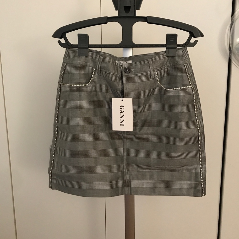 Ganni mini skirt NWT